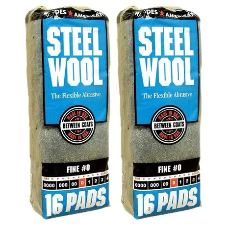 32 Pads Fine Grade #0 Steel Wool 1