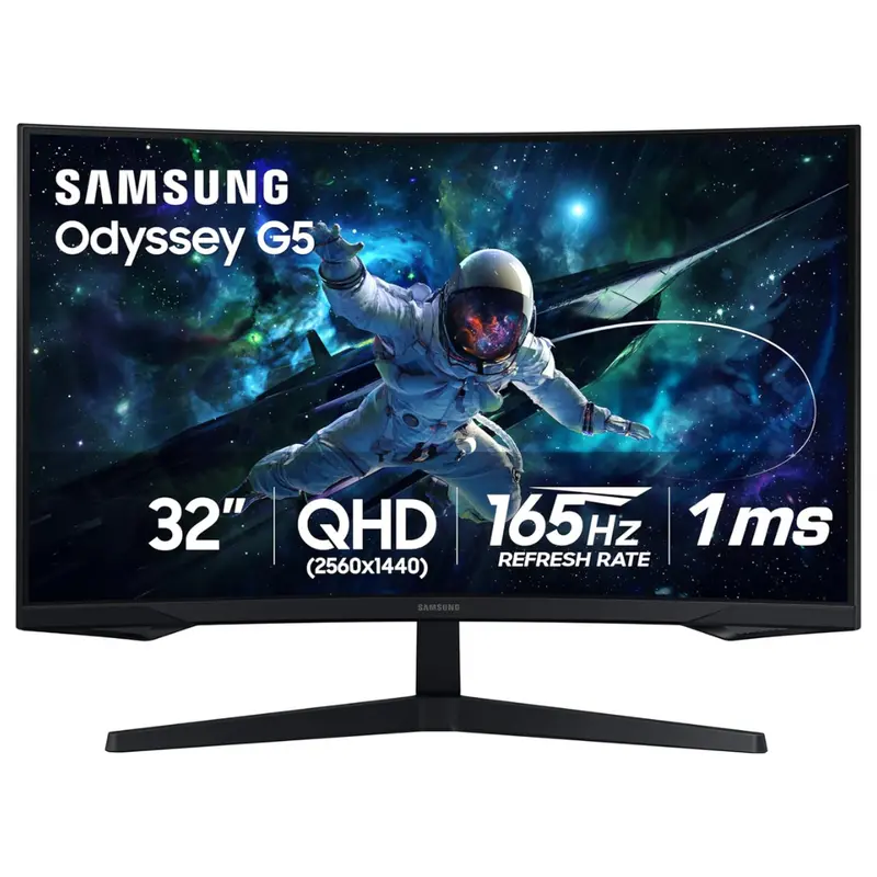 32" Samsung Odyssey G55c Series Wqhd Hdr Gaming Monitor 1