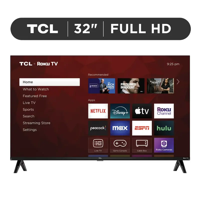 32" Tcl Class 3-Series 1080P Smart Led Roku Hdtv 1