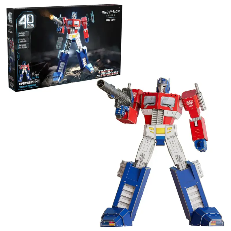 321-Piece Transformers Optimus Prime 3D Model Kit W/ Led Lights 1