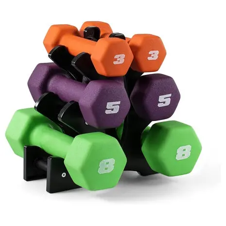 32Lbs Cap Barbell Neoprene Dumbbell Weights Set 1