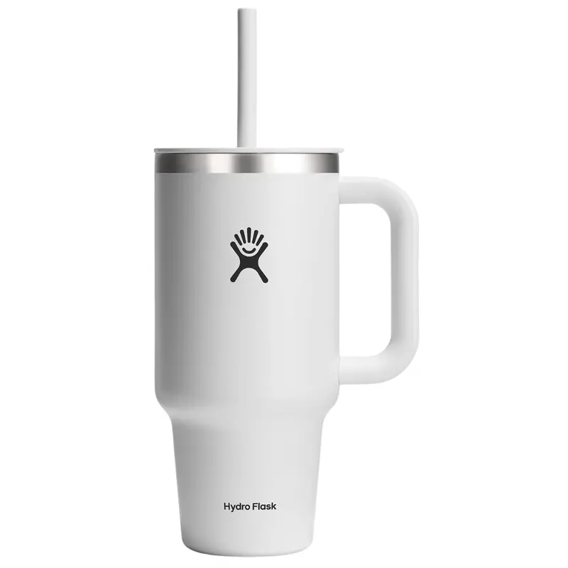 32Oz Hydro Flask Stainless Steel Travel Tumbler W/ Lid & Straw 1