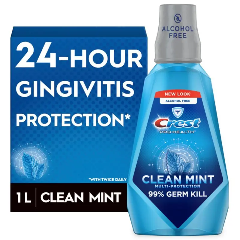 33.8-Oz Crest Pro-Health Multi-Protection Mouthwash (Clean Mint) 1