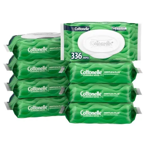 336 Cottonelle Gentleplus Flushable Wet Wipes With Aloe & Vitamin E 1