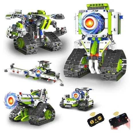 337 Piece 5-In-1 App & Remote Control Stem Robot Building Kit 1