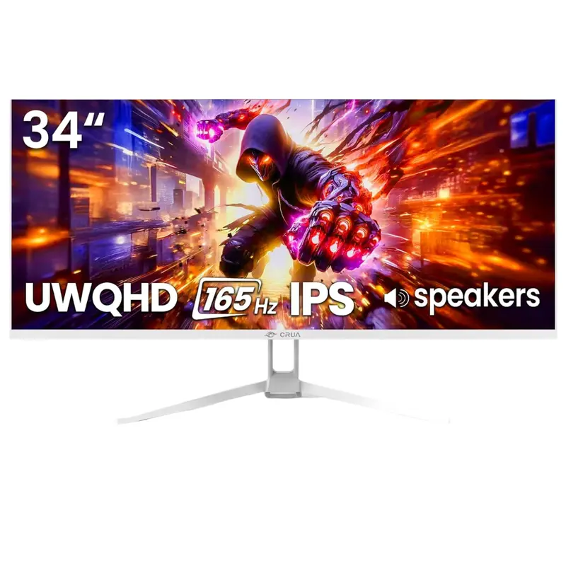 34" Crua Wqhd 165Hz Ips Freesync Monitor 1