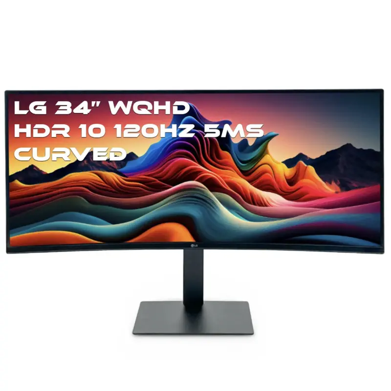 34" Lg Ultrawide Curved Wqhd 120Hz 5Ms Hdr Monitor [Open Box] 1