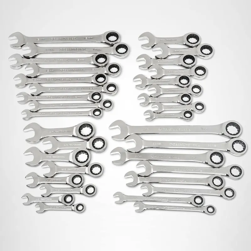 34-Piece Gearwrench 12 Point Ratcheting Combination Wrench Set 1