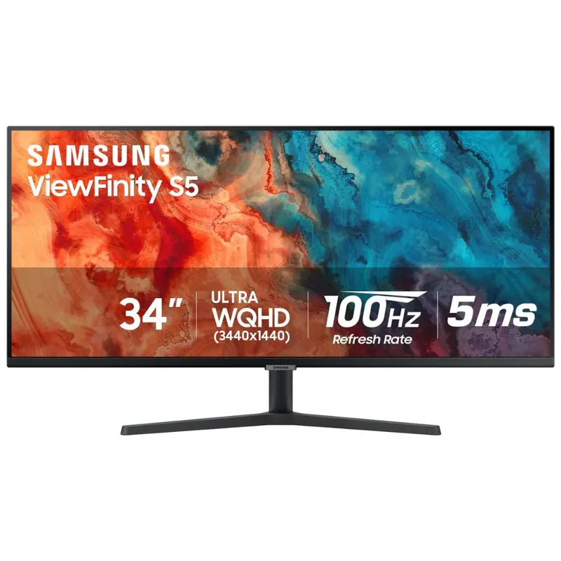 34" Samsung Viewfinity S50gc Series Wqhd 100Hz 5Ms Hdr Va Freesync Monitor 1