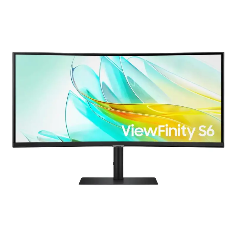 34" Samsung Viewfinity S6 Curved Wqhd 100Hz 5Ms Hdr Va Freesync Monitor 1