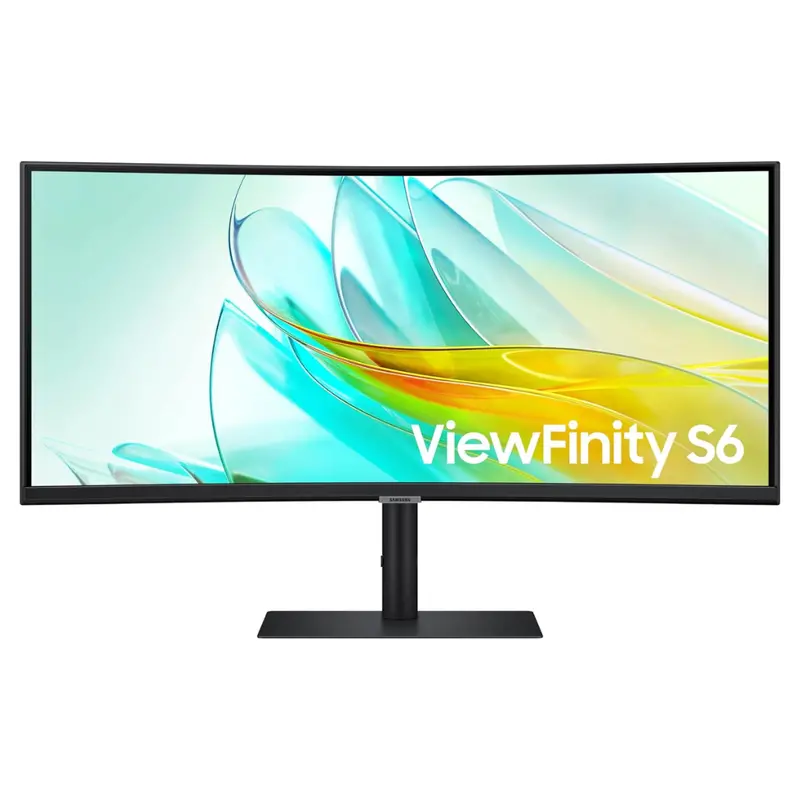 34" Samsung Viewfinity S6 Curved Wqhd 100Hz 5Ms Hdr Va Freesync Monitor 1