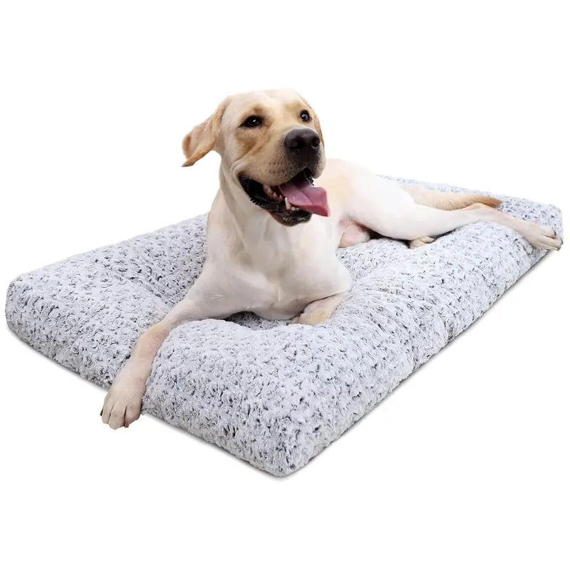 35" X 23" Ksiia Deluxe Plush Washable Anti-Slip Dog Bed 1