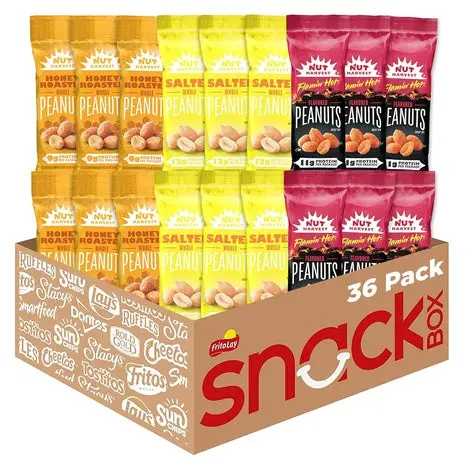 36 Bags Nut Harvest Peanuts Variety Pack 1