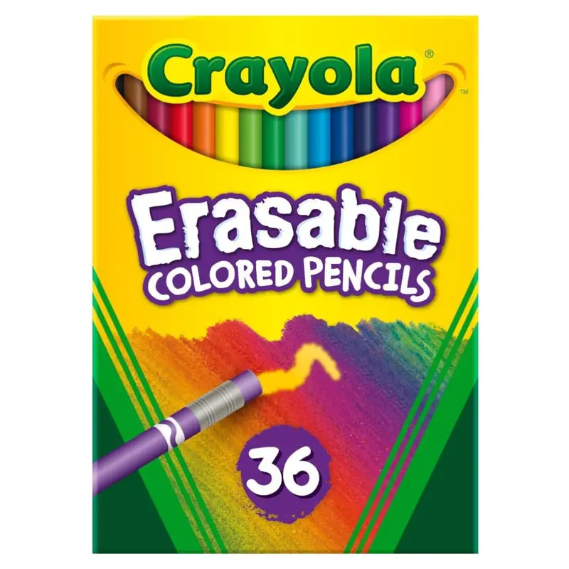 36-Count Crayola Erasable Colored Pencils 1