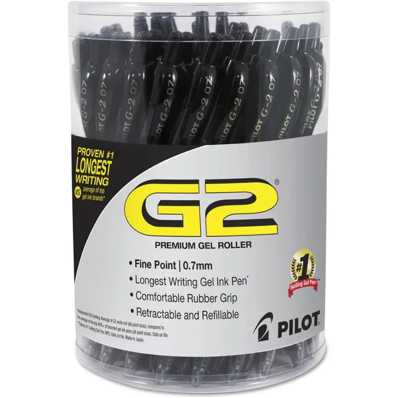 36-Count Pilot G2 Premium 0.7 Mm Gel Roller Pen (Black Ink) 1