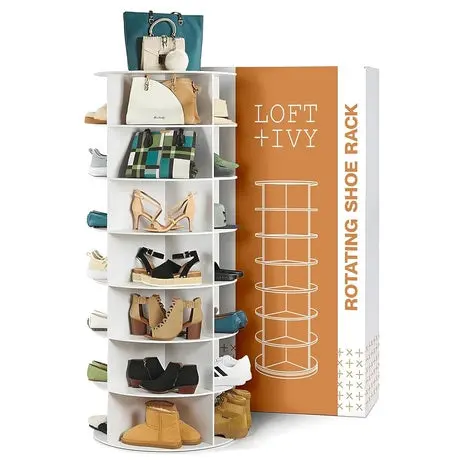 360° 7 Tier Rotating Shoe Rack Tower 1
