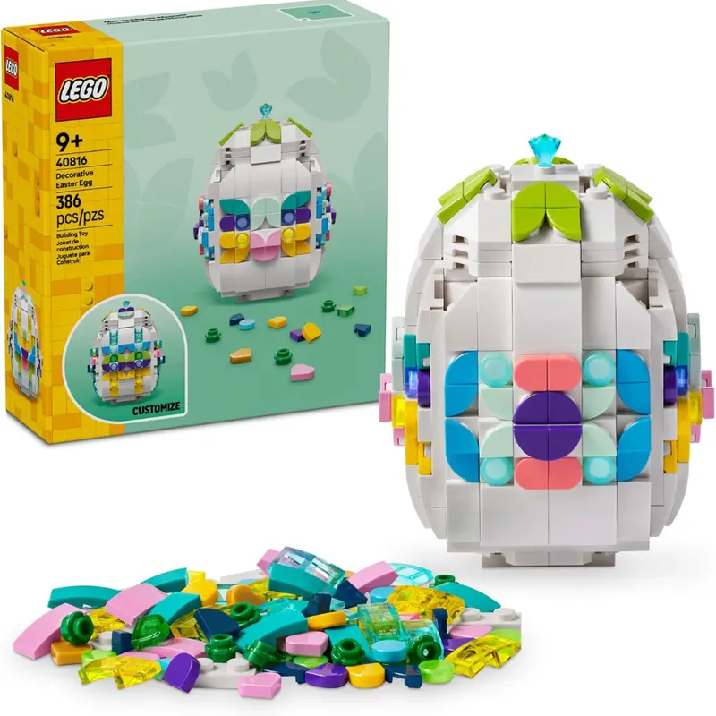386-Piece Lego Decorative Easter Egg Kids Building Toy (40816) 1