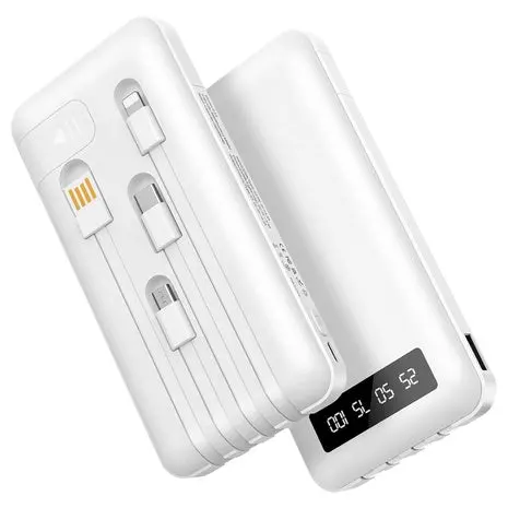 38800Mah 22.5W Fast Charging Portable Charger With 4 Built-In Cables 1