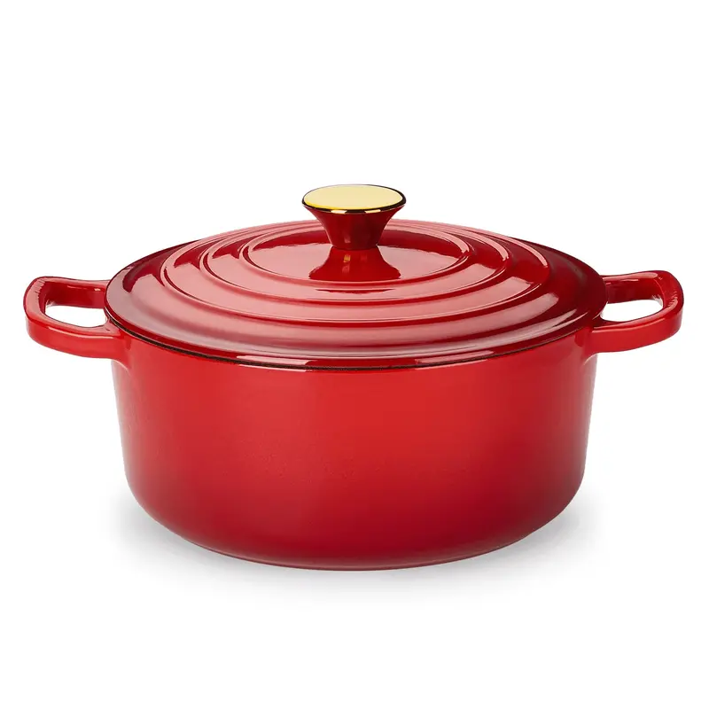 4.5Qt Carote Enamel Cast Iron Dutch Oven With Lid 1