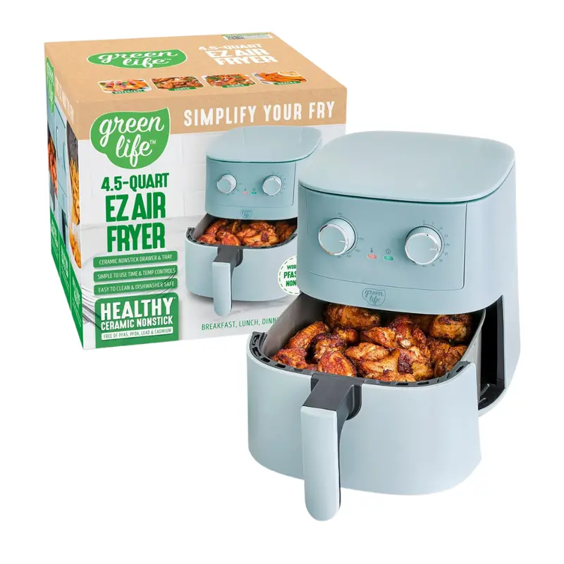 4.5Qt Greenlife Ceramic Nonstick Air Fryer 1