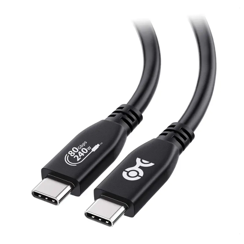 4.9" Usb-If Certified 80Gbps 240W Usb 4 Thunderbolt Cable 1