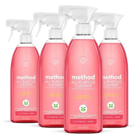 4 Bottles Method All Purpose Ink Grapefruit Cleaner Spray 1