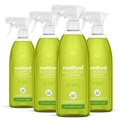 4 Bottles Method All-Purpose Lime Cleaner Spray 1