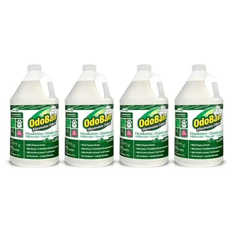 4 Bottles Odoban Disinfectant Odor Eliminator Concentrate 1