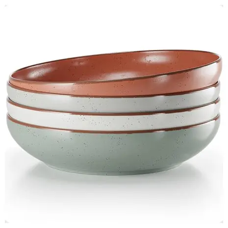 4 Ceramic Pasta Bowls 1