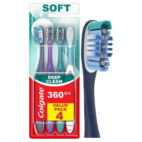 4 Colgate 360 Deep Clean Soft Toothbrushes 1