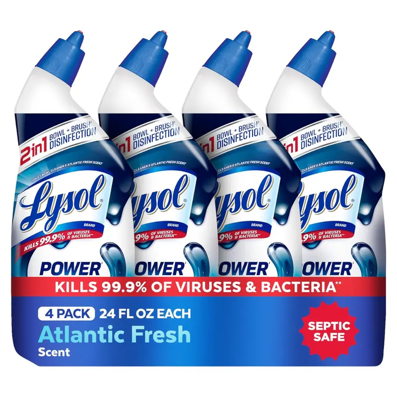 4-Count 24-Oz Lysol Toilet Bowl Cleaner Clinging Gel 1