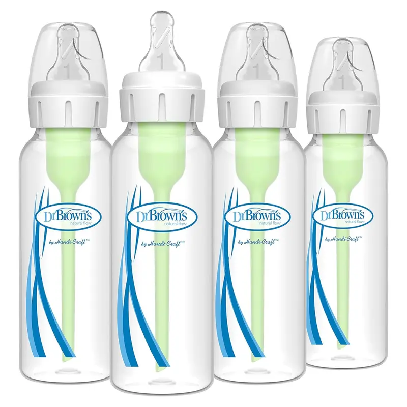 4-Count Dr. Brown's Natural Flow Anti-Colic Options+ Narrow Baby Bottle 1