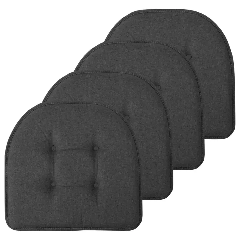 4-Count Sweet Home Collection Chair Cushion Memory Foam Pads (17" X 16") 1