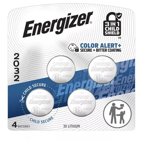 4 Energizer 2032 Coin Batteries 1