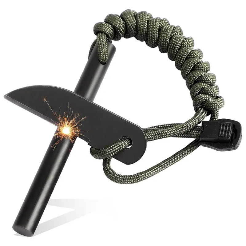 4" Flint And Steel Ferro Rod Magnesium Fire Starter 1