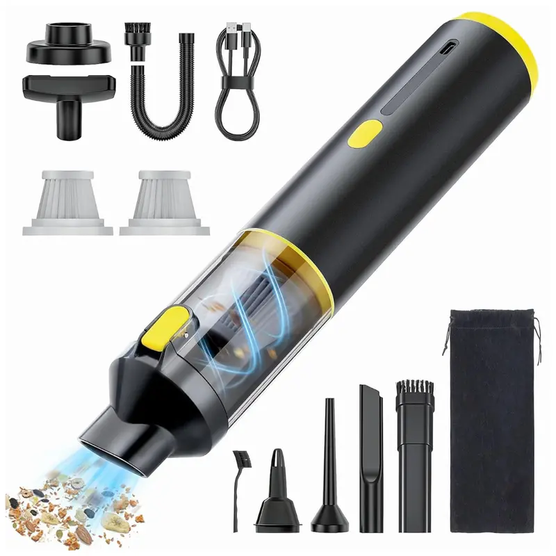 4-In-1 Car Vacuum Cordless 21000Pa Powerful Suction Handheld Cleaner 1