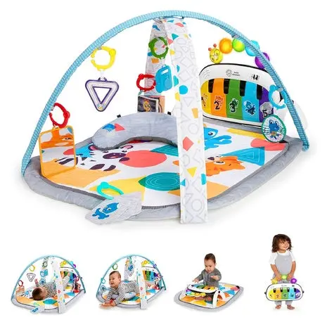 4-In-1 Kickin' Tunes Music And Language Play Gym And Piano Tummy Time Activity Mat 1