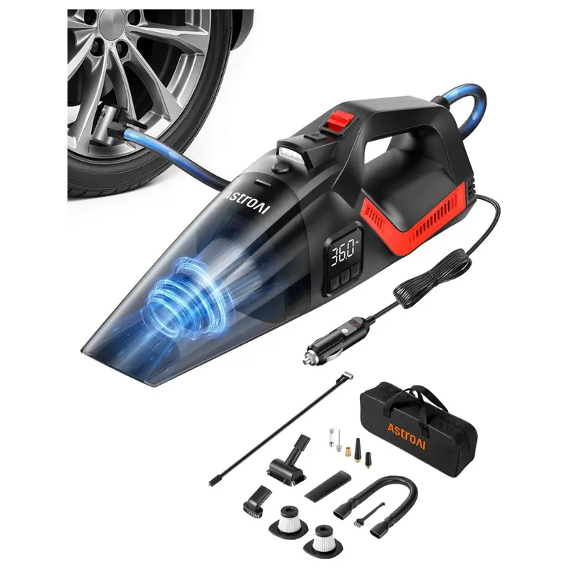 4-In-1 Tire Inflator Portable Car Vacuum Cleaner 1