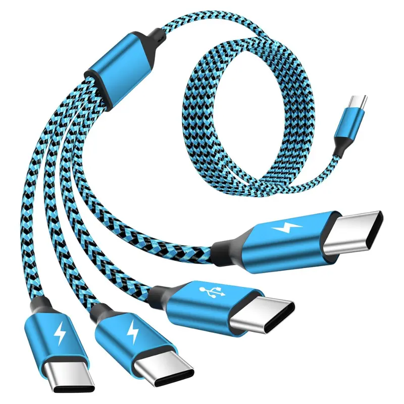 4-In-1 Usb-C Multi-Device Charging Cable With Four Type-C Ports 1