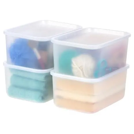 4 Iris 7-Quart Plastic Basket Storage Bins 1