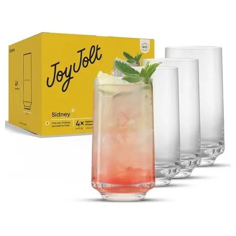 4 Joyjolt Highball Glasses 1