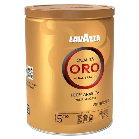 4 Lavazza Qualità Oro Ground Coffee Tins 1
