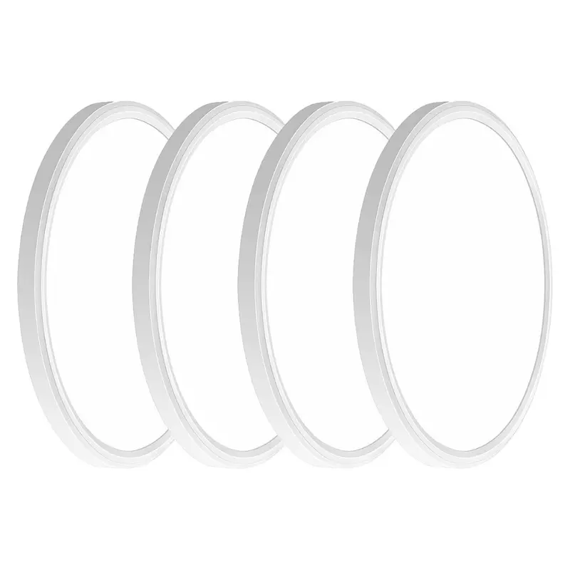 4-Pack 12" 3200Lm Led 5000K Flush Mount Ceiling Light 1
