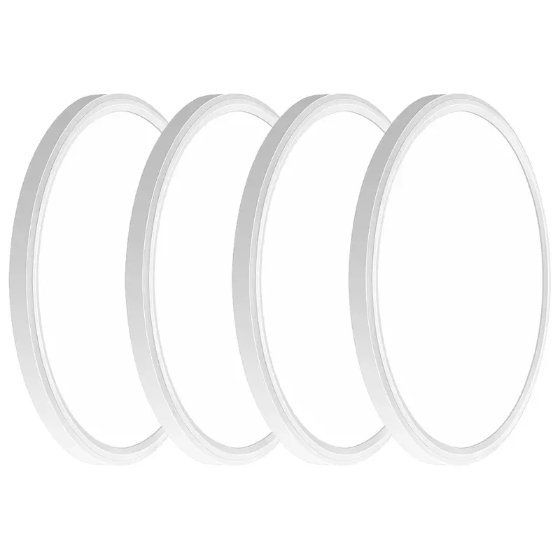 4-Pack 12" 3200Lm Led 5000K Flush Mount Ceiling Light 1