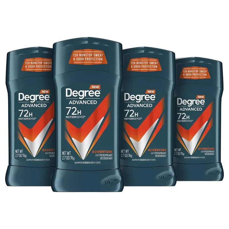 4-Pack 2.7Oz Degree Advanced Men's Antiperspirant Deodorant 1