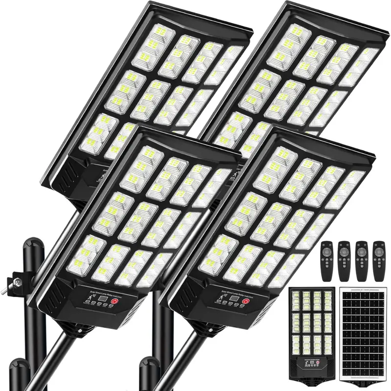 4-Pack 2 Motion Sensors Solar Street Flood Light 1
