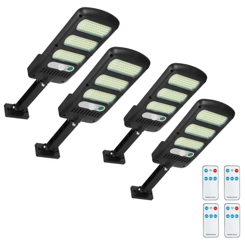 4-Pack 2000Lm 213 Leds Solar Parking Lot Lights 1