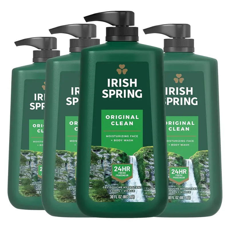 4-Pack 30-Oz Irish Spring Original Clean Body Wash 1