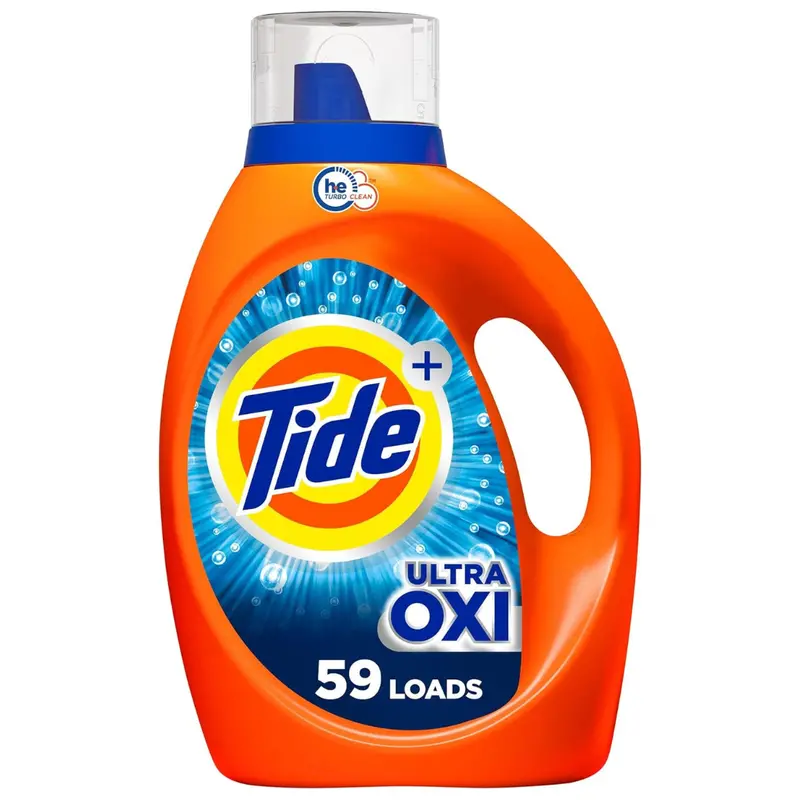4-Pack 84Oz Tide Ultra Oxi He Liquid Laundry Detergent Soap (59 Loads) 1