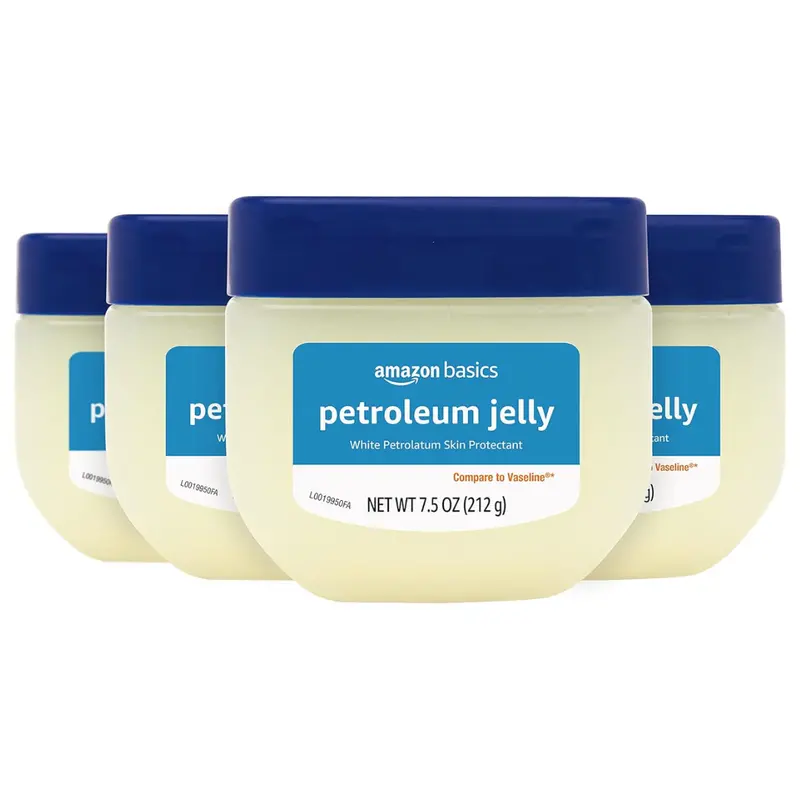 4-Pack Amazon Basics 7.5 Oz White Petroleum Jelly 1